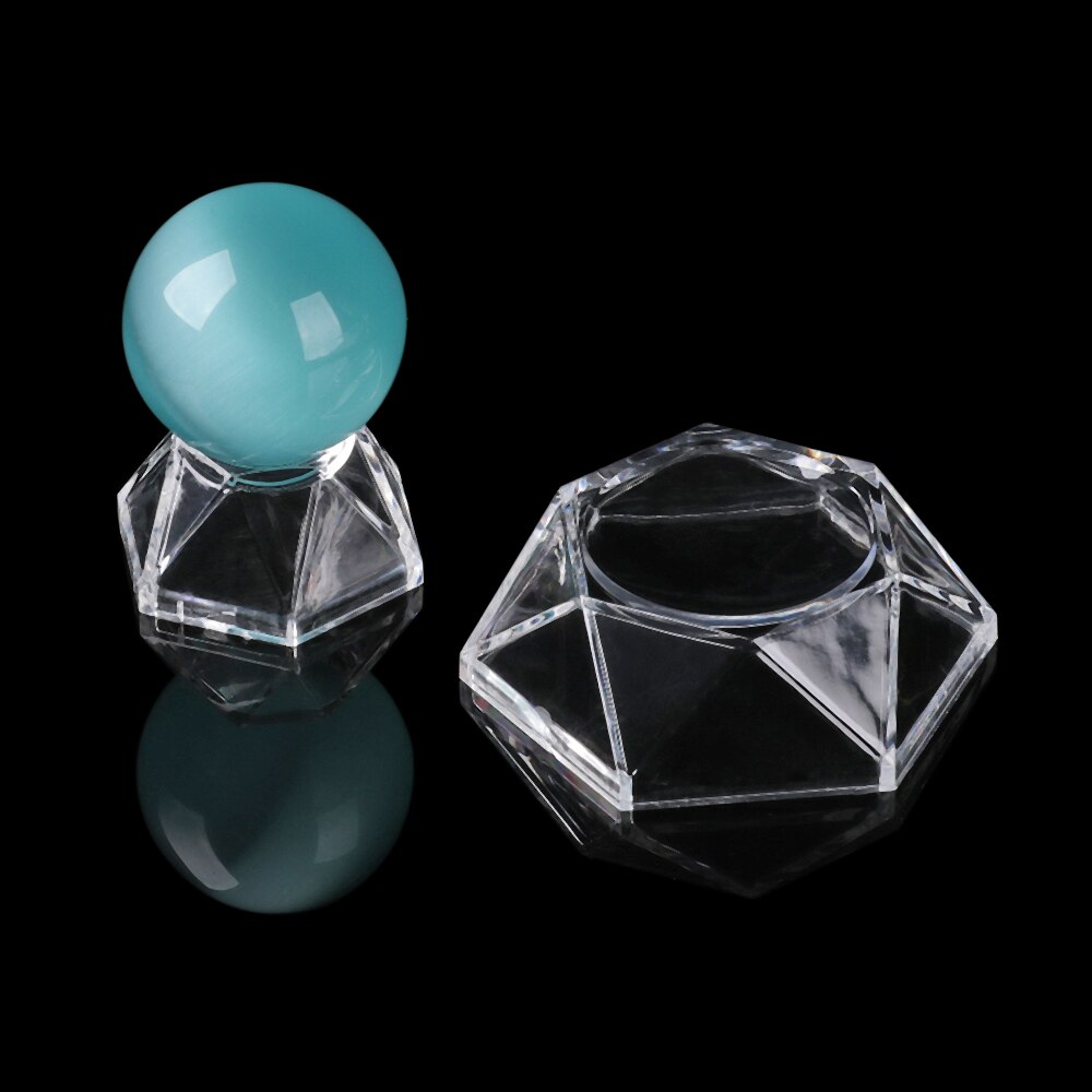Acrylic Display Stand Crystal Ball Base Quartz Sphere Holder Transparent Pedestal Support Home Decoration Desktop Ornament