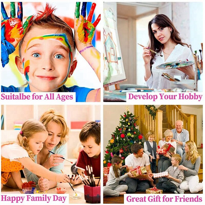 Paint By Numbers Kits,Canvas Oil Painting Set for Adults Beginner,DIY Paint By Number Kits on Canvas Oil Painting Kit