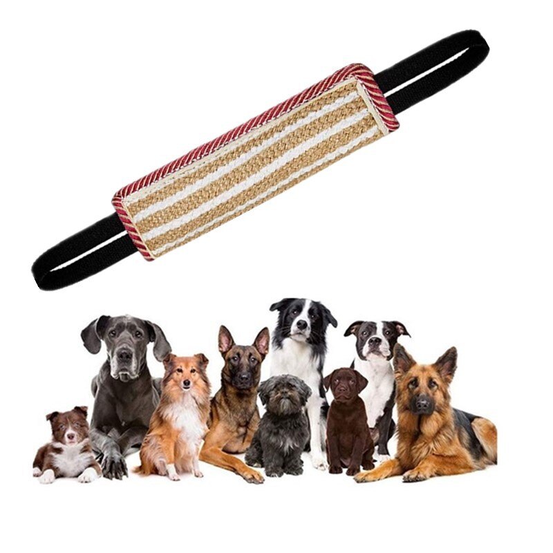 Dog Bite Stick Large Dog Bite Sleeve Training Agility Equipment Strong Bite Tug Jute Bite Pillow for Medium Dog German Shepherd