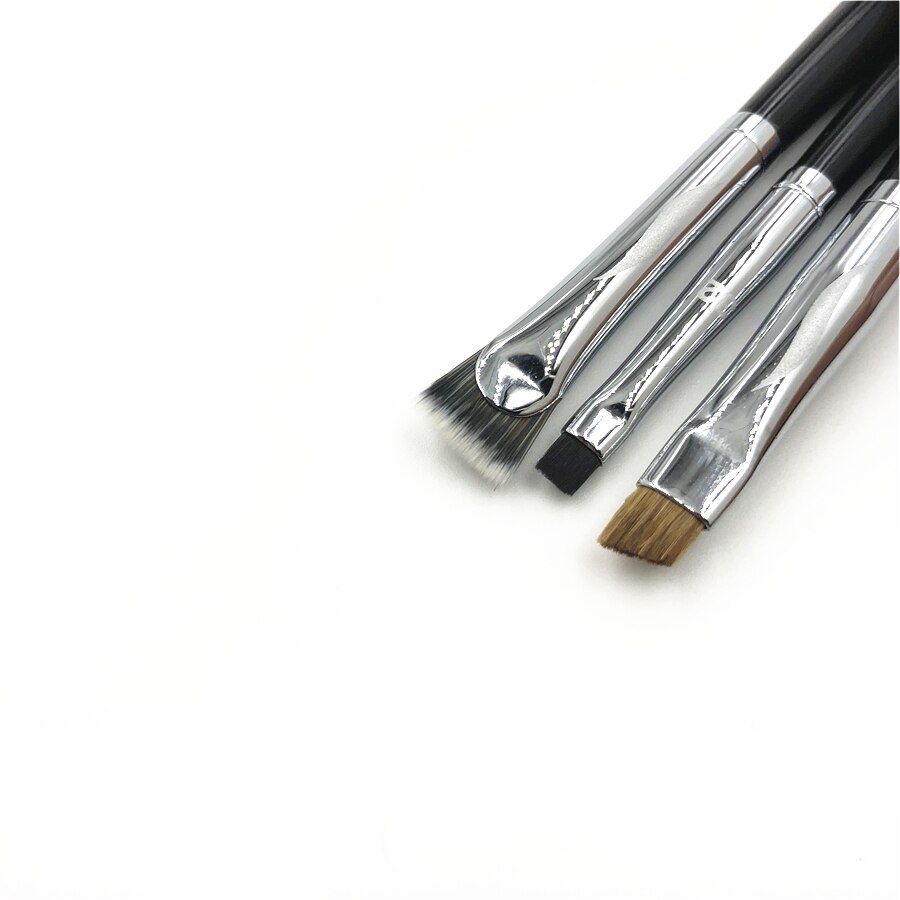 Pincel pequeño para delineador de ojos, brocha plana para Contorno de cejas, brocha de maquillaje de precisión para cejas #20 #32 #36