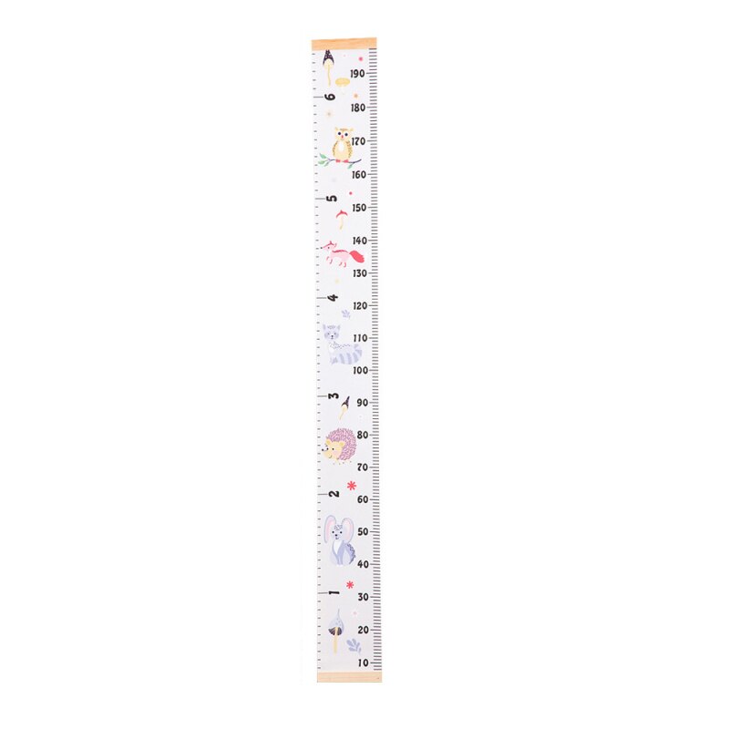 Props Wooden Wall Hanging Baby Height Measure Ruler Wall Sticker Decorative Child Kids Growth Chart for Bedroom Home Decoration: D