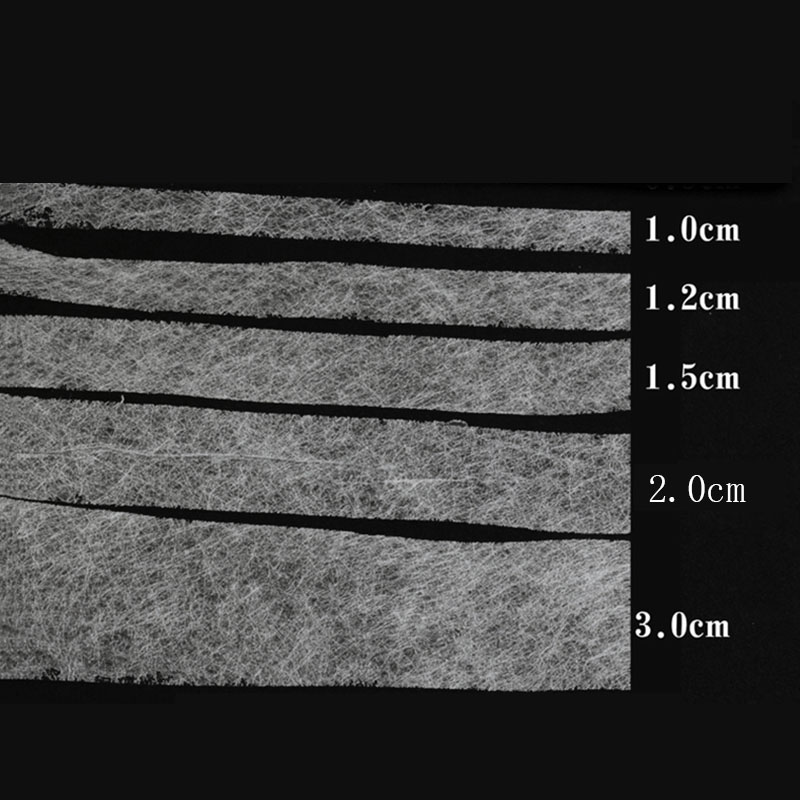1-4cm 70 yardshvid / sort ikke-vævet dobbeltsidet klæbende smelteklæbemiddel omentum nederste kant beklædningsgenstand tilbehør