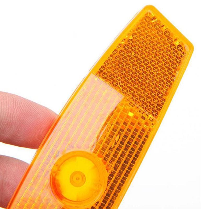 4 Stuks Geel Mountainbike Spaken Reflecterende Strips Fiets Reflectoren Fiets Waarschuwingslampjes Wiel Lichten Lichtmetalen Verlichting Levert