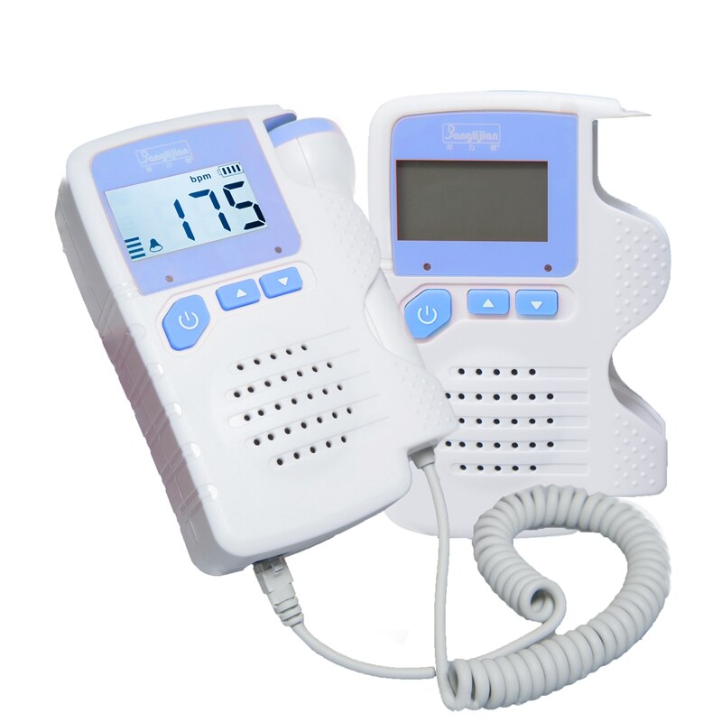 Pocket Foetale Doppler, Prenatale Baby Heart Beat Monitor 4.5 Display Fetal Doppler Monitor Voor Zwangere Vrouwen