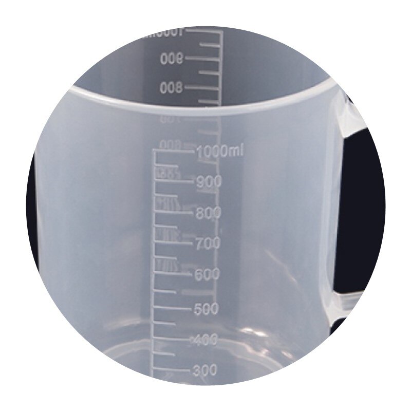 Taza medidora graduada para cocina, vaso de medida de vidrio transparente, Copa cilíndrica graduada de ml engrosada