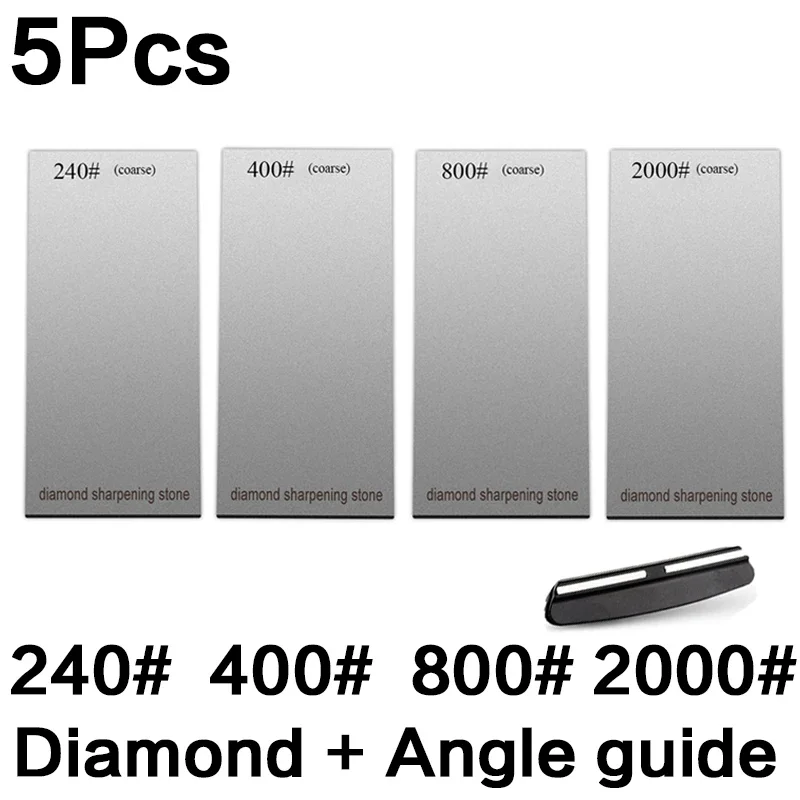 Diamant-Schärfsteine mit Körnung 120/600/1500/3000, Messerschärfer, rutschfeste Basis, Küchenmesser-Schärfwerkzeug-Set, Flockplatte: Dark Khaki