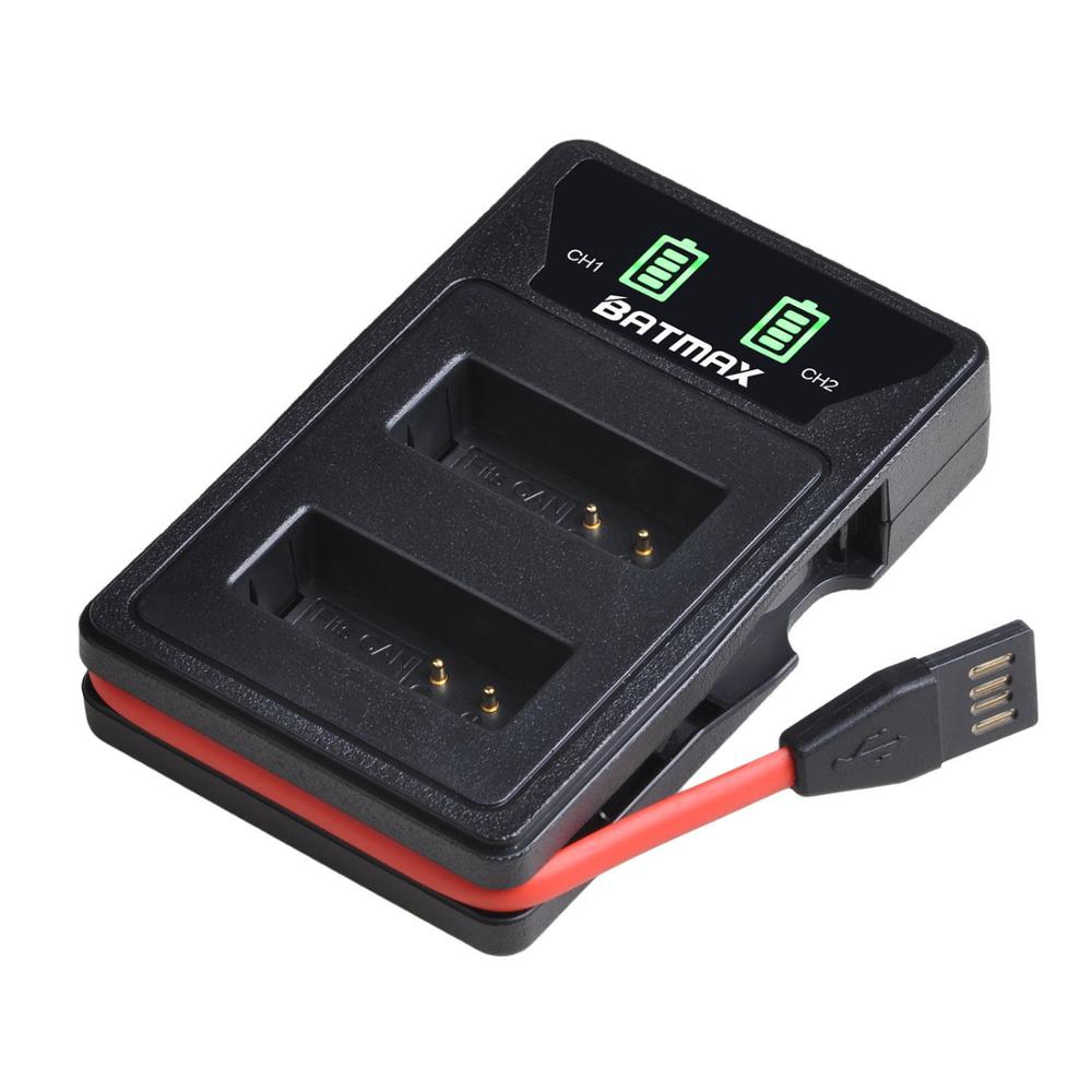 Batmax LP-E12 LPE12 Battery akku+LED Dual Charger with Type C Port &USB Cable for Canon EOS M50, EOS M100,100D Kiss X7 Rebel SL1