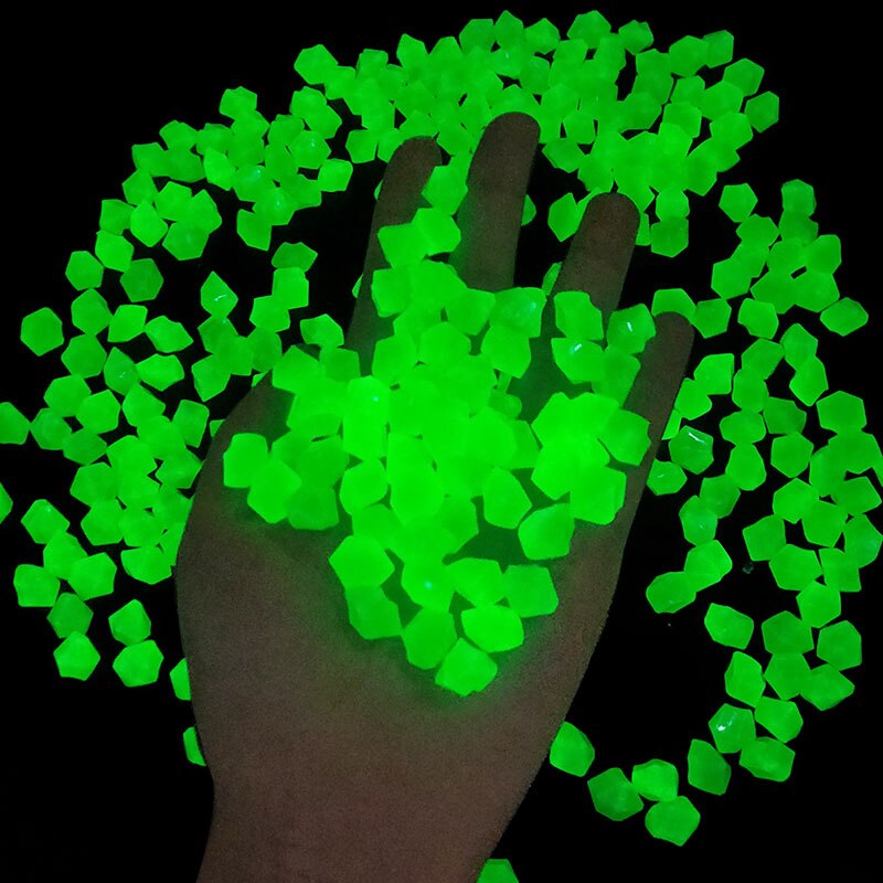 Galets de jardin lumineux qui brillent dans la nuit, 300 pièces/sac, pierres de décoration lumineuses pour allées, chemin, pelouse, cour