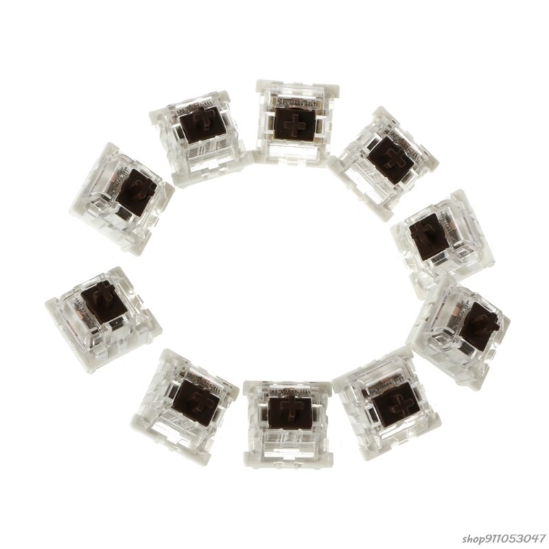 10Pcs 3 Pin Mechanical Keyboard Switch Blue Red Brown Black Replacement For Gateron Cherry MX M16 21: 19