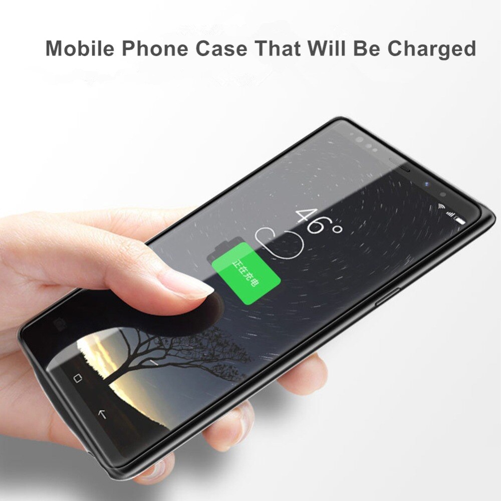 Para samsung galaxy note 9 caso de bateria carga rápida carregador externo capa power bank para samsung galaxy s9 caso de bateria s9 mais