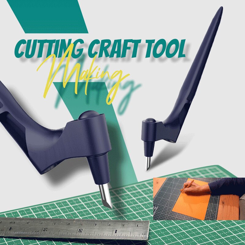 Herramientas de corte para manualidades, kit de herramientas de arte multifunción con giro de 360 grados, para cortar papel, suministros escolares y de oficina