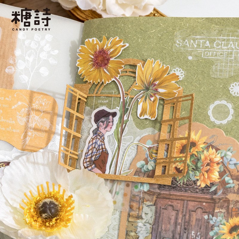 Juego de 15 piezas de Material de ventana de celosía Vintage, papeles decorativos para álbumes de recortes de Collage y proyectos de manualidades DIY