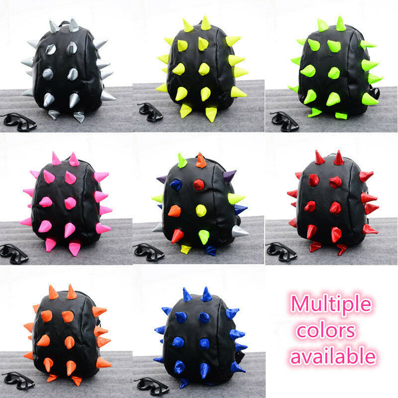 Boy Girl Hedgehog Spike Backpacks Spiky Punk Shoulder Bags School Bookbags