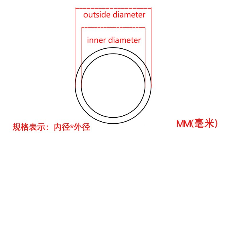 30M PTFE Tubing F4 Rigid Pipe 260Deg.C High Temperature ID 0.3mm/0.4mm/0.5mm/0.6mm/0.7mm/0.8mm/0.9mm/1mm Inner Diameter