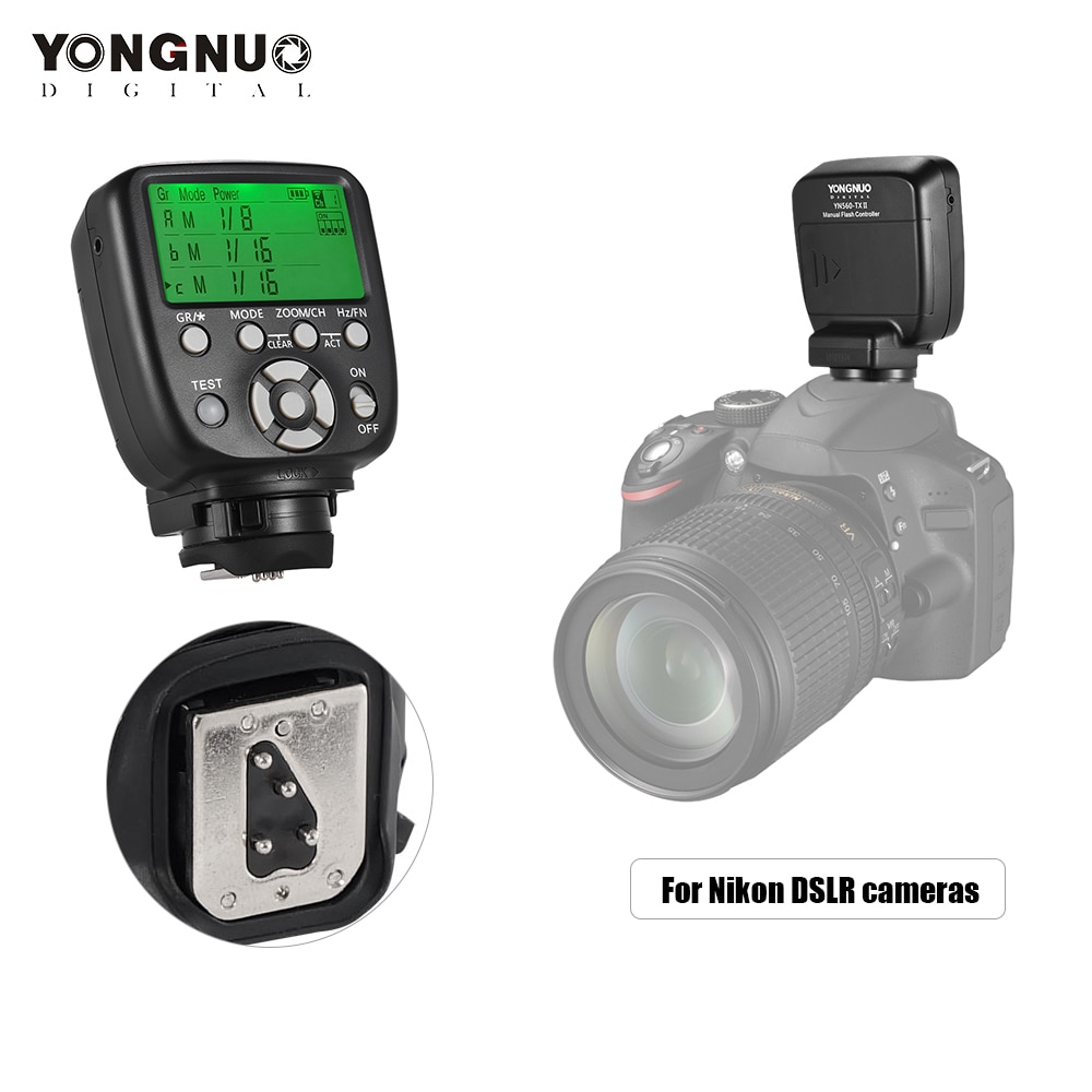 YONGNUO YN560-TX II Wireless Flash Trigger Controller Transmitter for Yongnuo YN-560III YN560IV RF-602 RF-603 II for Canon Nikon