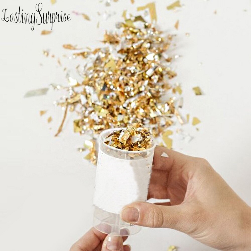 1 st konfetti popper konfetti bröllop fester bruddusch förlovningsfest blomma papper konfetti push pop födelsedagsfavör