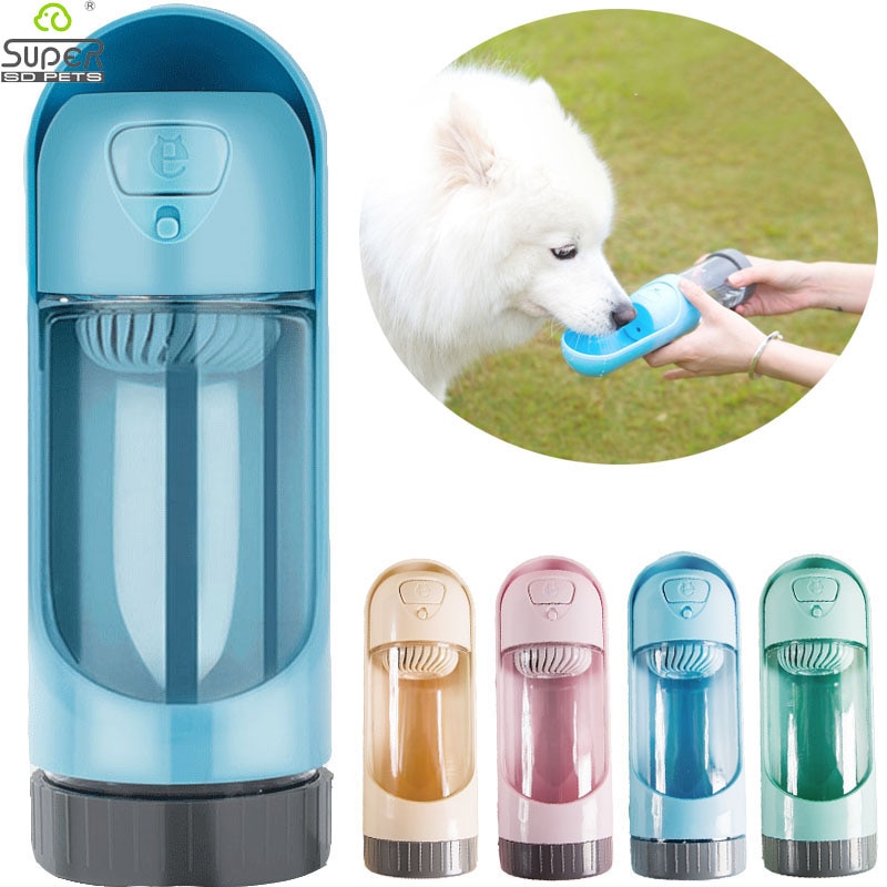Bærbar kæledyr hund vandflaske drikke skål til små store hunde fodring vand dispenser kat aktivt kul filter skål