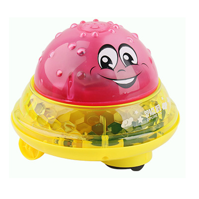 Bad Speelgoed Spuiten Water Licht Draaien Met Douche Zwembad Kinderen Speelgoed Voor Kinderen Peuter Zwemmen Party Badkamer Led Licht Speelgoed: Red Ball Base