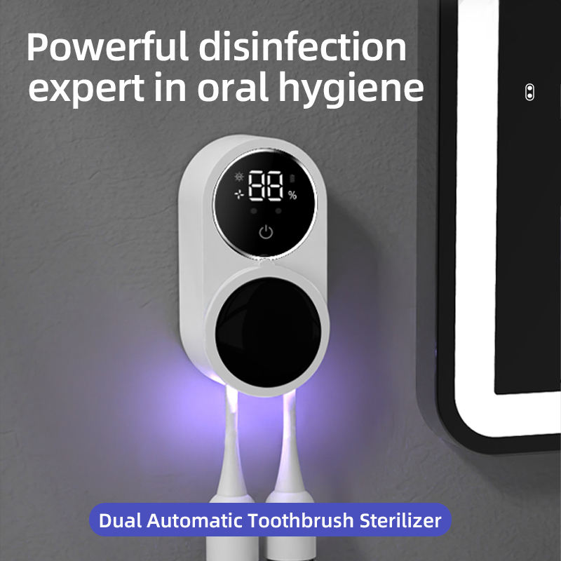 Mini tragbare wiederauf ladbare Reise Zahnbürste Sterilisator Induktion schalter mit Ladung Anzeige UV Zahnbürste Sterilisator fallen