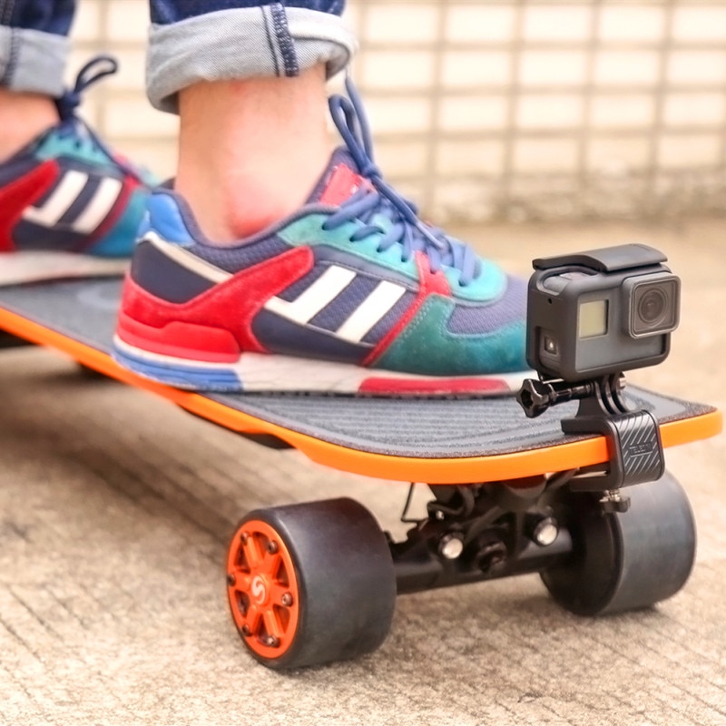 TELESIN Skateboard Mount Holder Stand Clip for GoPro Hero 10 9 8 7 6 5 Black Insta360 ONE R Osmo Action SJCAM Camera Accessories
