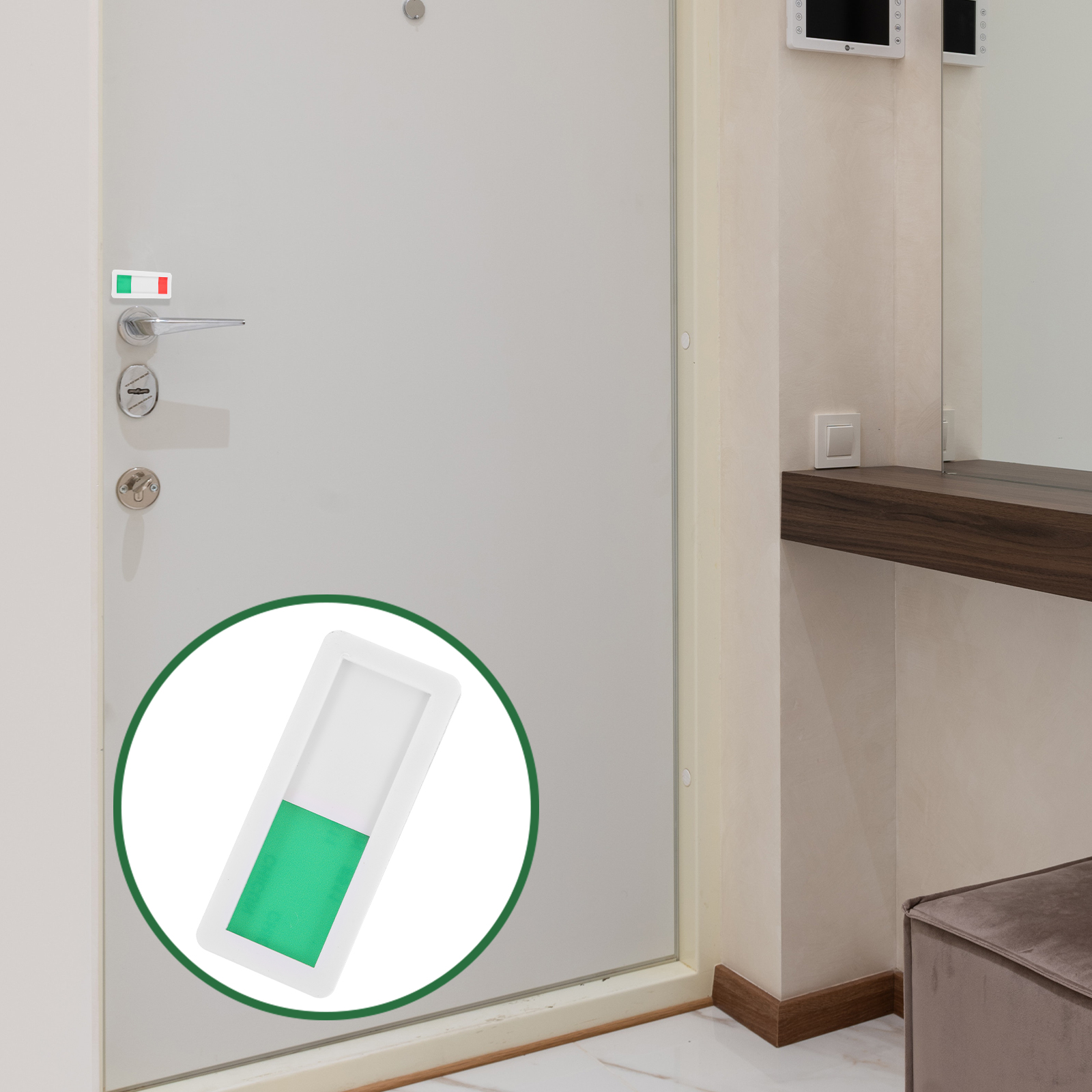 Sign Door Privacy Office Occupied For ID Plate Sign Bathroom Signboard Outdoor Toilet Occupied Acrylic Slide Hanging Office: Default Title