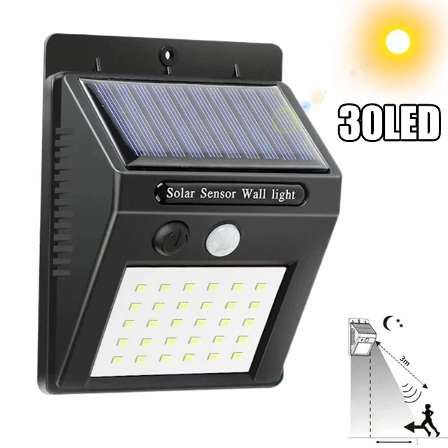 144 LED Solar Light Wireless PIR Motion Sensor Waterproof Wall Lamp Solar Powered Sunlight Street Lamp Garden Decor: Lemon yellow