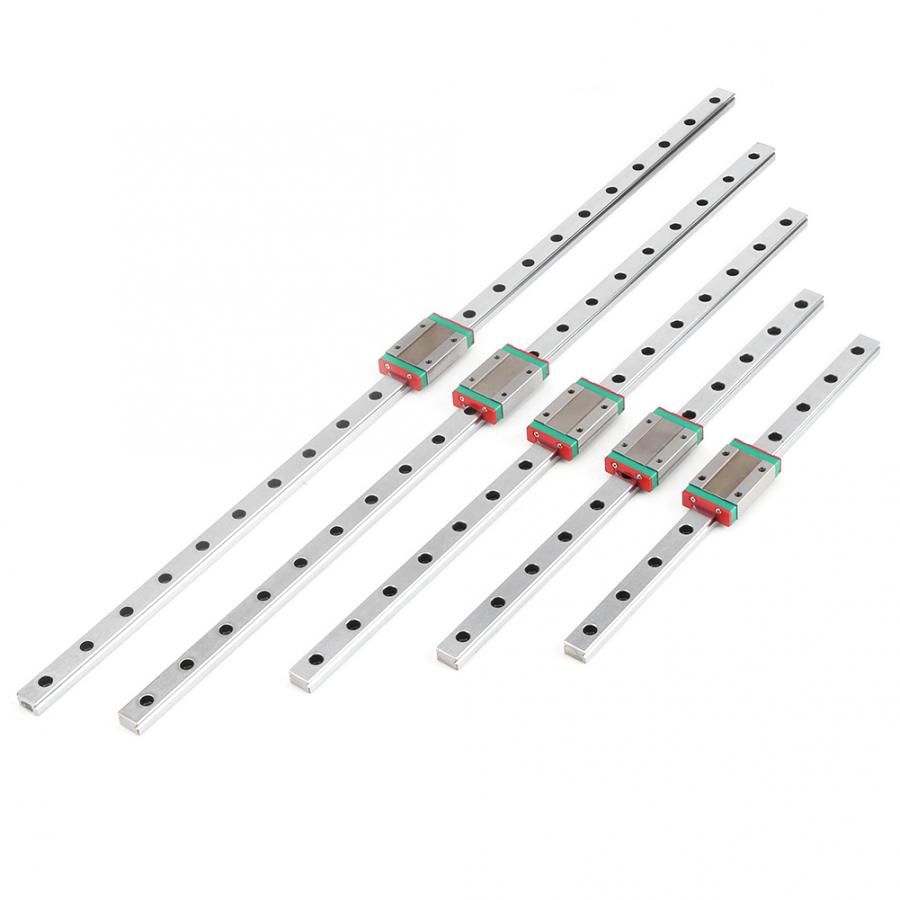 MGH12H Linear Guide 250/300/400/500/550mm High Precision Miniature Linear Sliding Rail + Slide Block For 3D Printer CNC Router