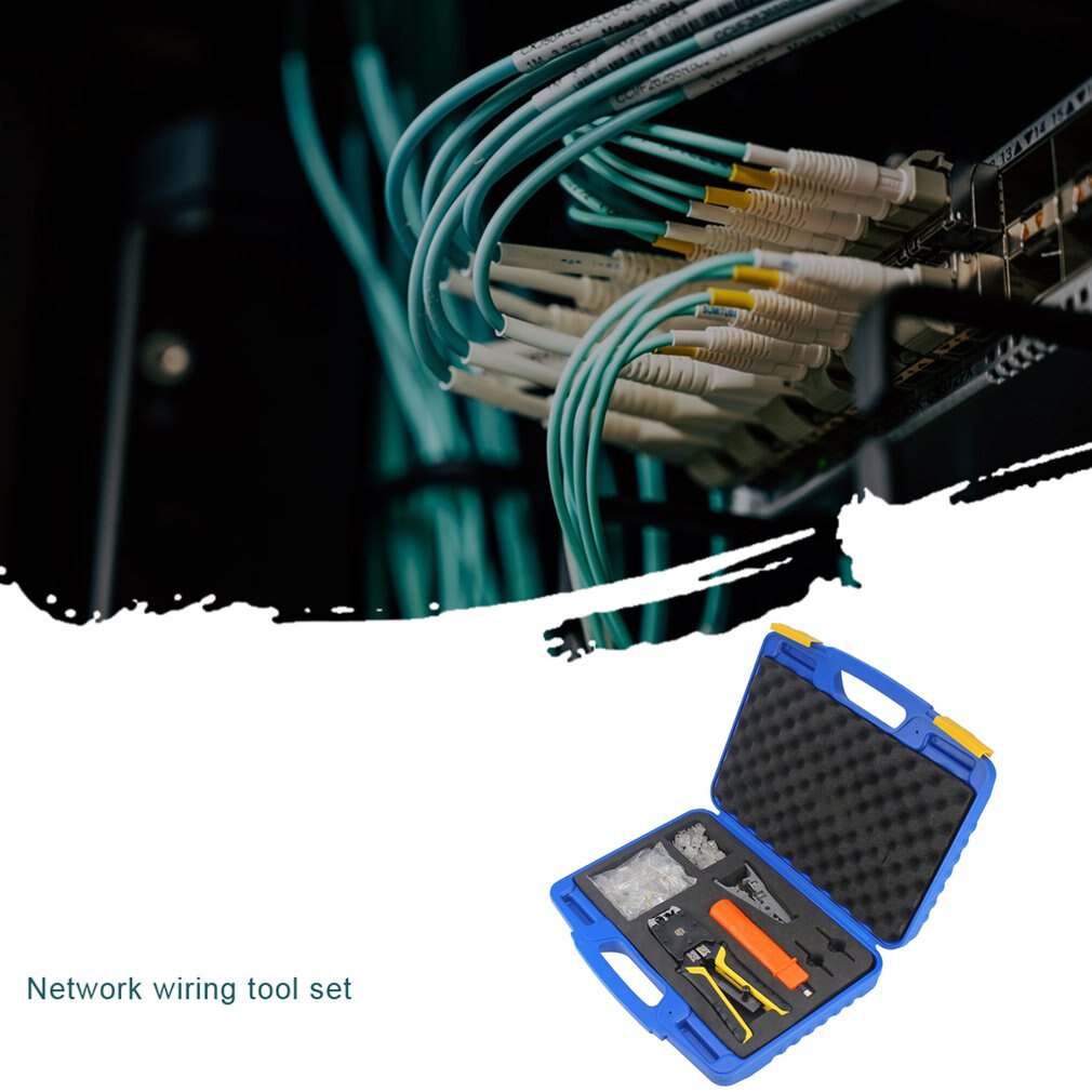 YG-S500RS Network Cable Clamp Set Crystal Head Combination Kit Network Wiring Tool Portable Practical Network Cable Clamp