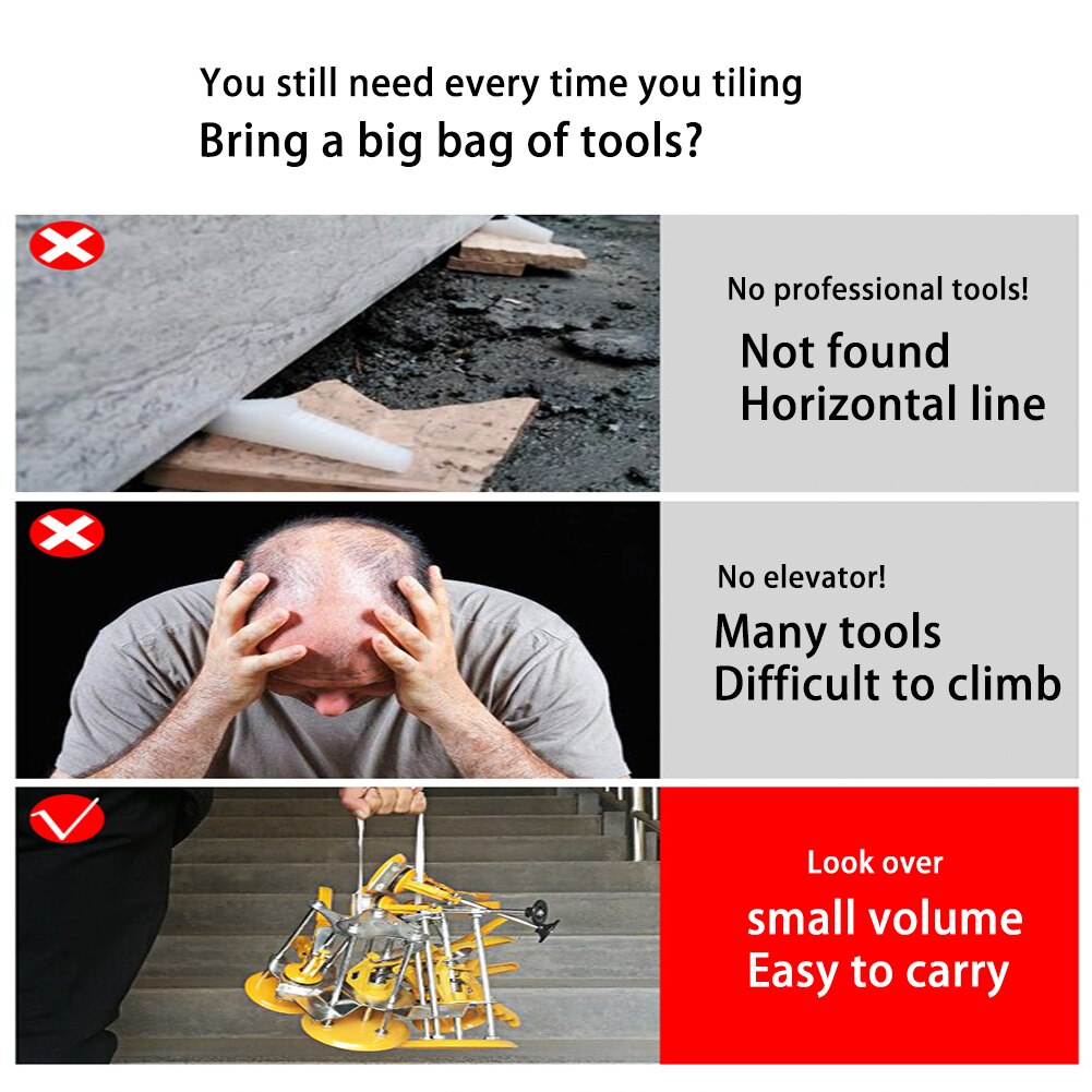 Height Adjustment Regulator Tile Locator Wall Ceramic Locator Leveling Tile Height Manual Lifting Positioning Leveler Bricklayer