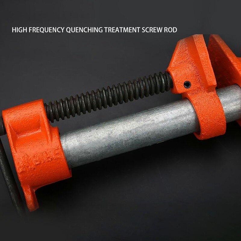 3/4 Inch Heavy Duty Pipe Clamp for Woodworking Wood Gluing Pipe Clamp Steel Cast Iron Pipe Clamp Fixture Carpenter Hand Tool