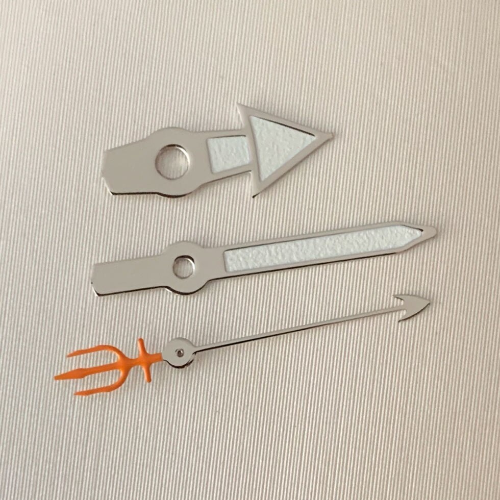 Horloge Handen Zijn Geschikt Voor Japanse NH35 NH36 Automatische Beweging Groene Lichtgevende Zilveren Rand Wit Onderdelen Vervanging 16: 4