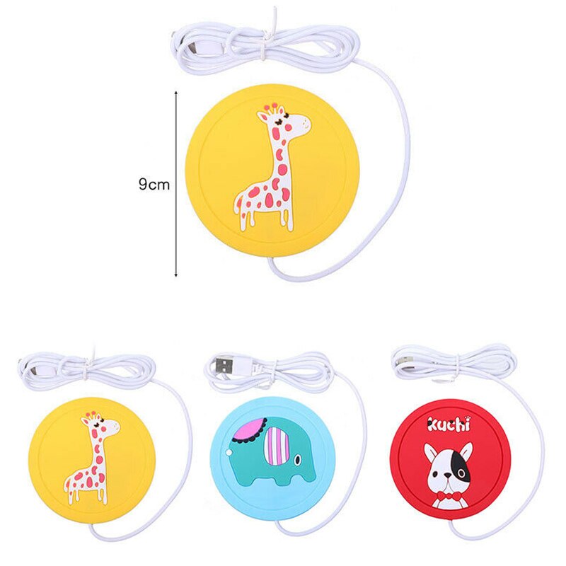 USB Power Suply Tea Coffee Cup Mug Warmer Heating Cup Mat Pad Coasters for Office SP99