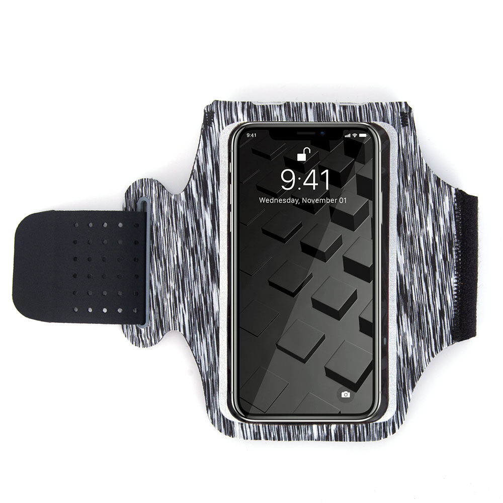 Funda de teléfono deportiva para correr en la mano soporte de móvil Brassard muñequera para iPhone 11 Pro XS XR 8 7 Plus funda de teléfono para correr: Micai black