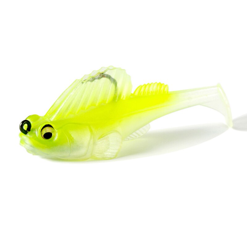 80mm 14g Ultra Realistic Goby Paddle Soft Lure Fish Baits Finest Detailed Softbait Swimbait Fishing Bait