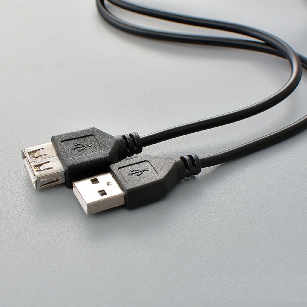 1 st Wit Zwart USB Verlengkabel Super Speed USB 2.0 Man-vrouw Data Sync Extender Cord