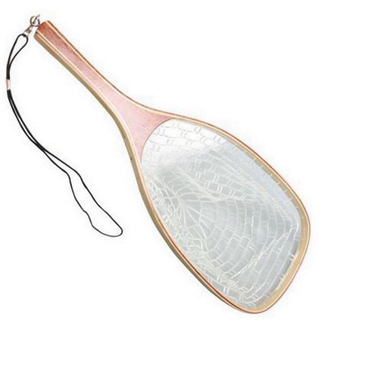 HobbyLane Outdoor Sports Fishing Rubber Dip Net Wooden Handle Floor Net Fly Fishing Nylon Net Squid Net Fishing Supplies