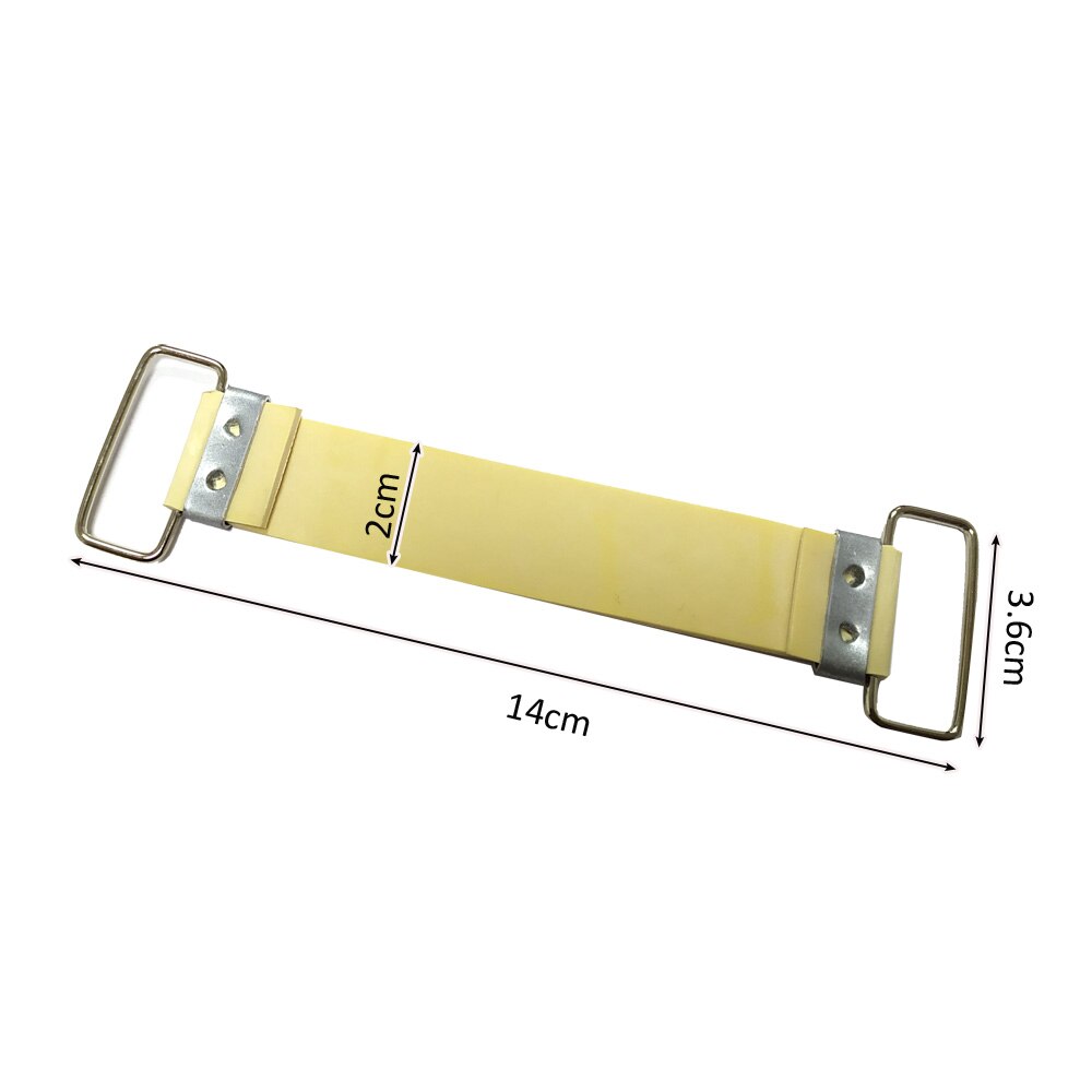 Motorcycle Battery Rubber Strap Black Yellow For GY6 50cc 125cc 150cc Chinese Scooter Moped Buggy Parts: yellow 14.5x2.1cm