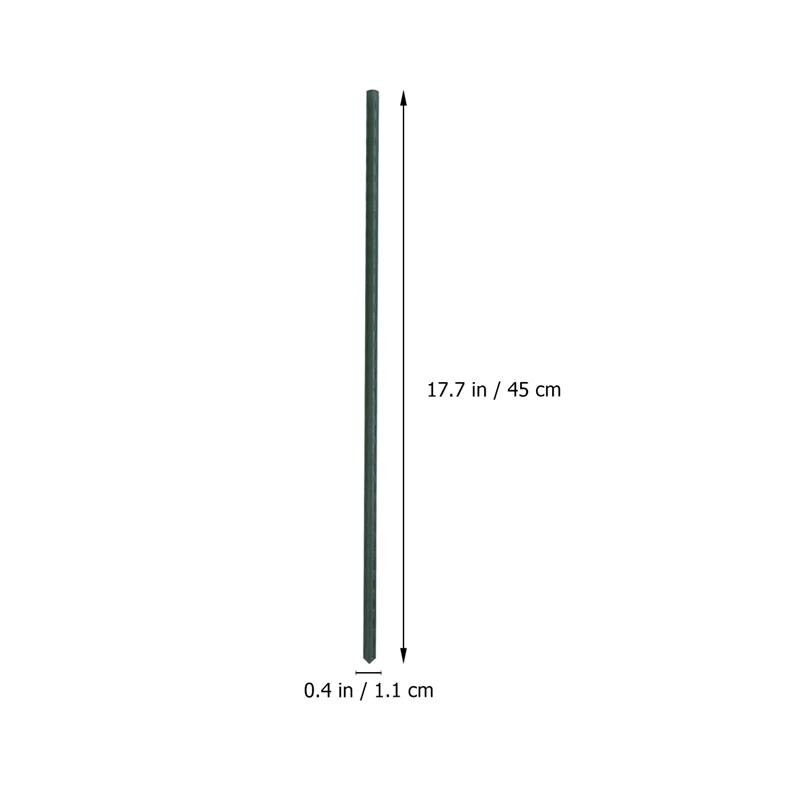 10pcs Potted Plastic Plant Support Stick Rod Flower Support Frame Single Stem Plants Holder Stand For Garden Plant Flower (Green