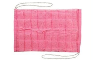 2 stks/partij als warme broodjes Loofa handig Doek wrijven handdoek dubbelzijdig wrijven handdoek Bereikbare Volledige body Wash Doek: Red