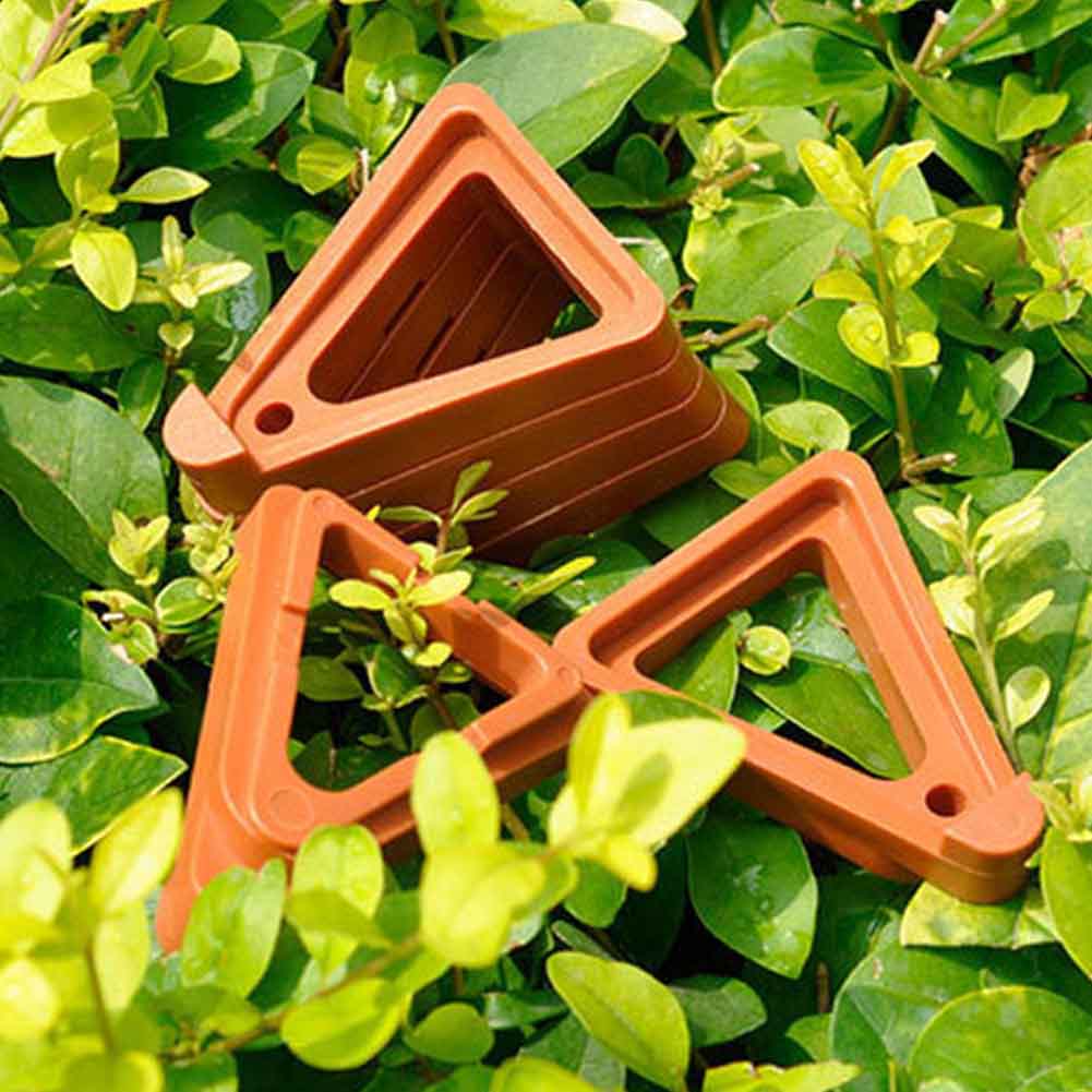 Soporte para maceta de 12 Uds., soporte triangular para macetas de jardín, para interiores y exteriores, elevador Invisible antideslizante para jardín