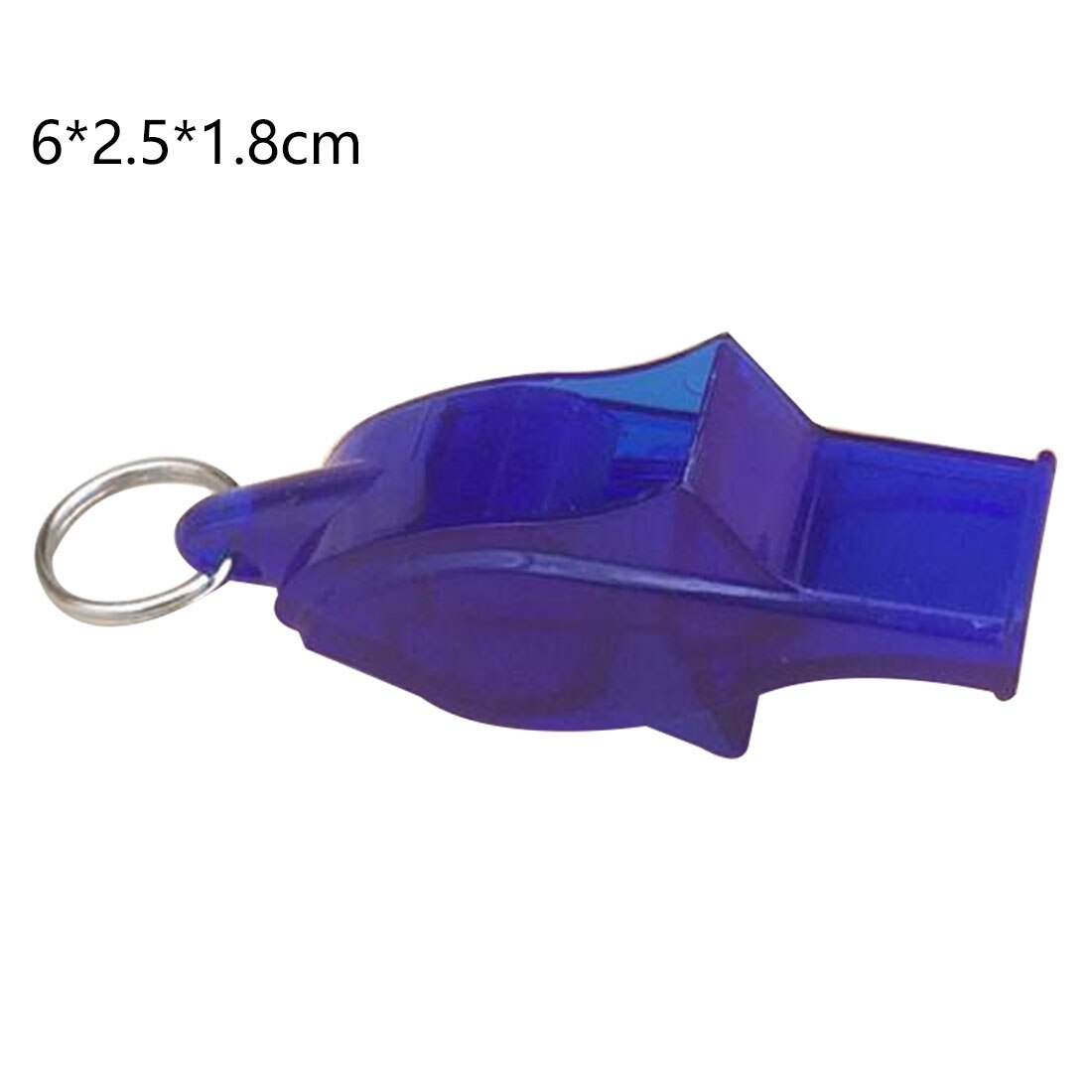 Silbato de plástico para fútbol, baloncesto, Hockey, béisbol, árbitro deportivo silbato de acampada, supervivencia con cordón, 1 Uds.: Sapphire Blue