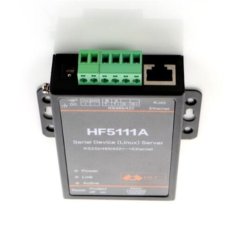 Wifi module Offical HF5111A RJ45 RS232/485/422 To Ethernet Linux Serial Port Server Converter Device Industrial Connector Unit