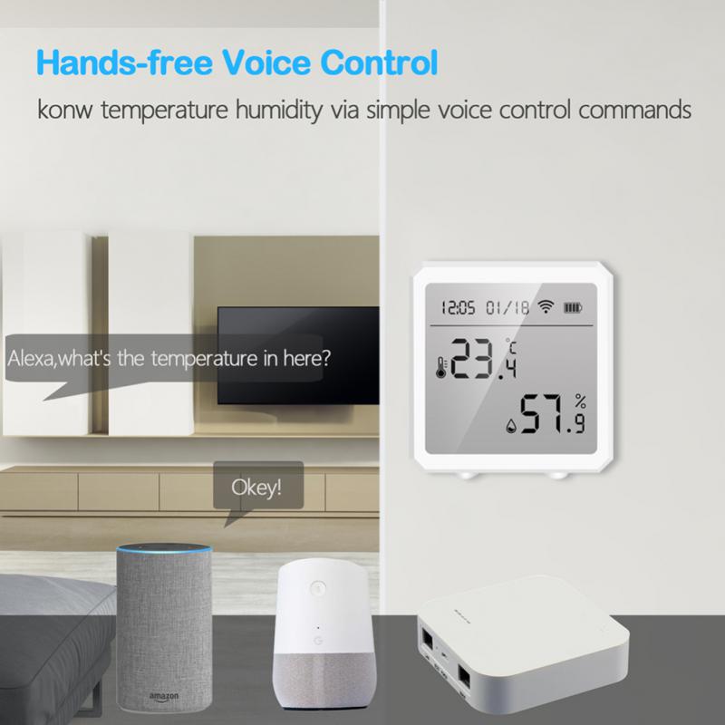 Tuya Zigbee Smart Temperature And Humidity Sensor Controller Meter Indoor Hygrometer Thermometer Support Alexa Google Home