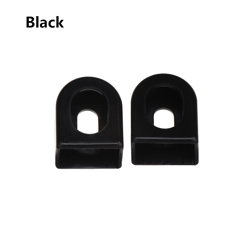Cubierta de silicona para el brazo de los bielas de la bicicleta, Protector antióxido a prueba de polvo, funda protectora de Gel, accesorios para bicicleta, 1 par: Negro