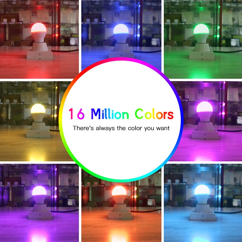 Gledopto led 6w rgb+cct led pære zigbee smart led pære  e27 ac100-240v ww/cw rgb led pære dimbar lys dobbel hvit og farge