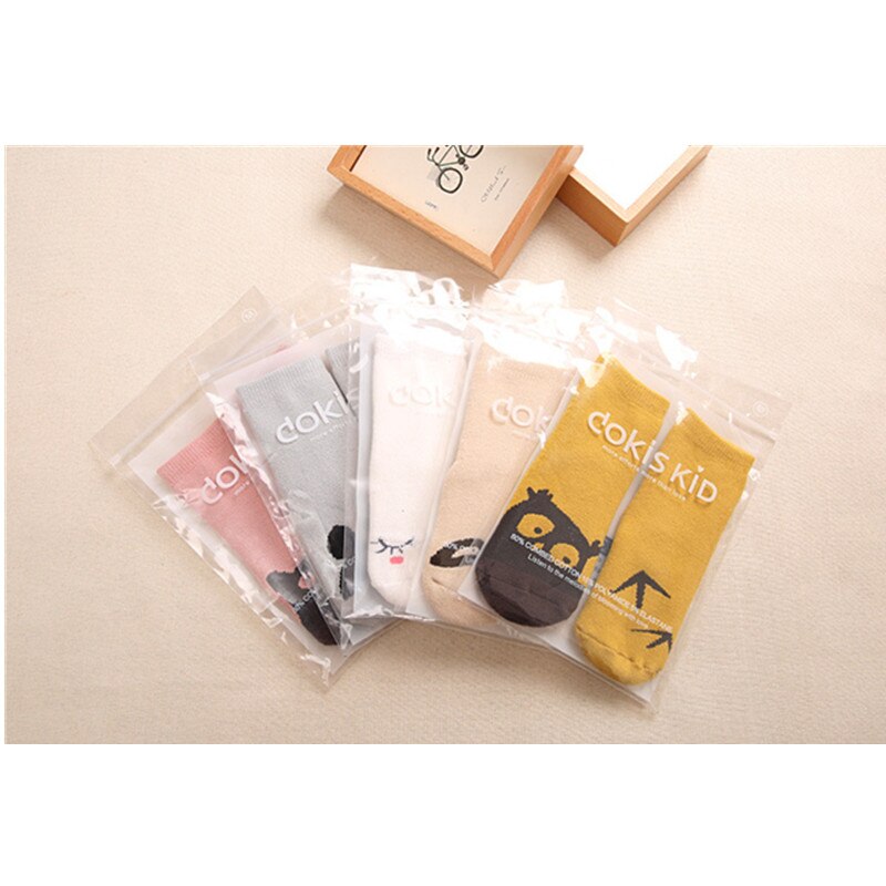 5 Pairs/Set Cartoon Baby floor Socks For Baby Girl Baby Boy Infant Child Socks Non-slip spring asymmetric children socks 0-2 Y