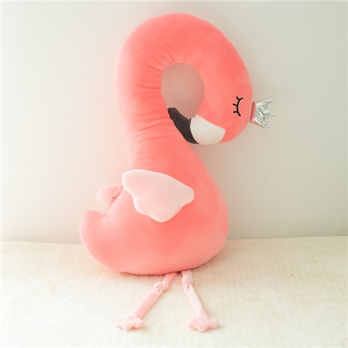 Babiqu 1pc 80/115cm Cute Pink Flamingo Plush Toys Stuffed Wildlife Bird Swan Dolls for Kids Home Decor Birthday for Lovers: 80cm / dark pink
