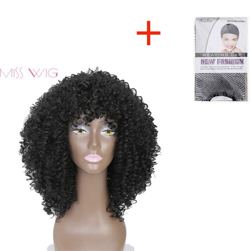 MISS PRUIK lange Kinky Krullend Pruiken Afro Pruik Korte Pruiken voor Zwarte Vrouwen Hoge Temperatuur Fiber Synthetisch Haar Blcak Rood blonde kleur: #30
