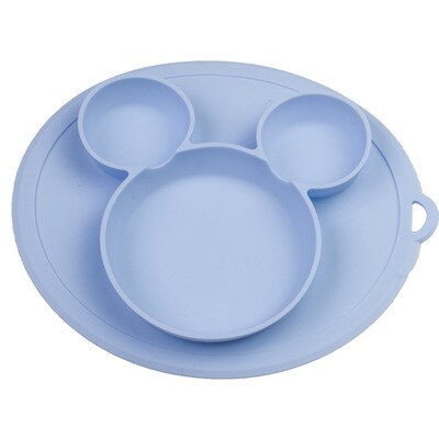 Plato de silicona para bebé, platos tipo tazón, alimentación de bebé, tazón de silicona, cubiertos de gel de sílice para bebé, vajilla para niño