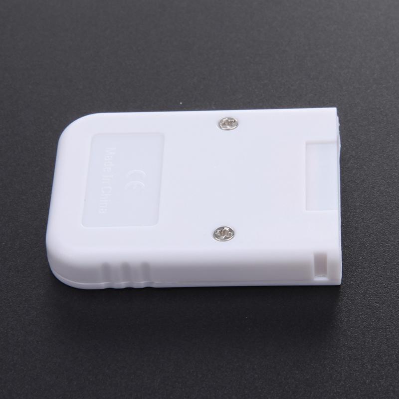 White Memory Card compatible for Wii & Gamecube Console